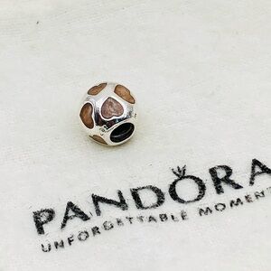 Pandora Love You with Pink Enamel  Charm